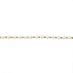 Pulseira em aço pérolas