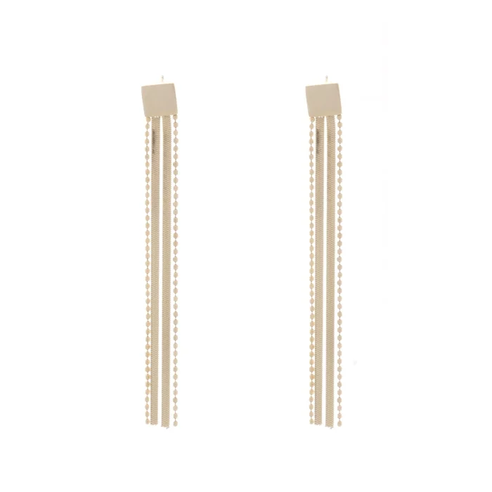 Brincos com corrente lisa - Image 1