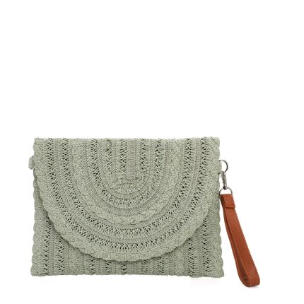 Mala de mão/Clutch em ráfia