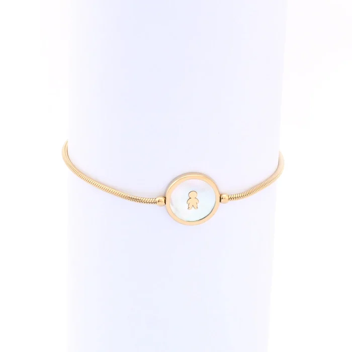 Pulseira ajustável Delicate menino (Cor: Dourado ) - Image 1