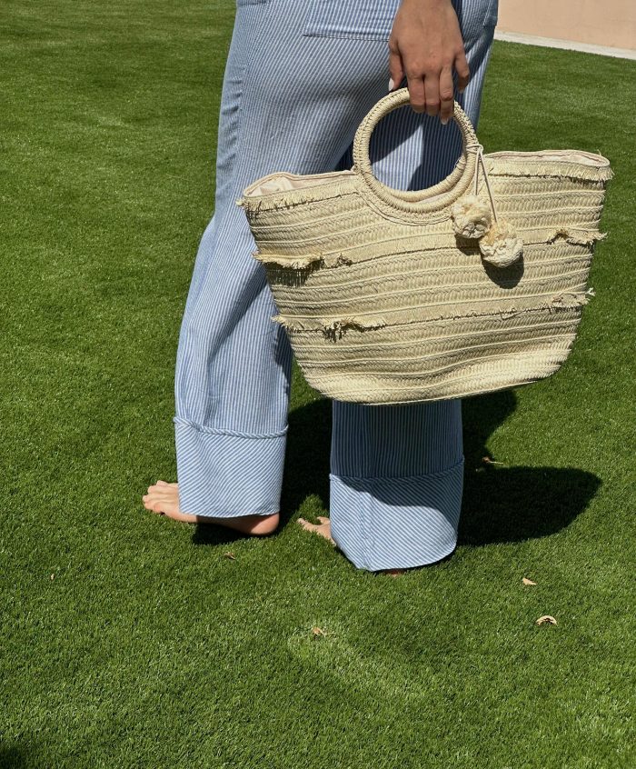 Sacola de compras com pompom - Image 1