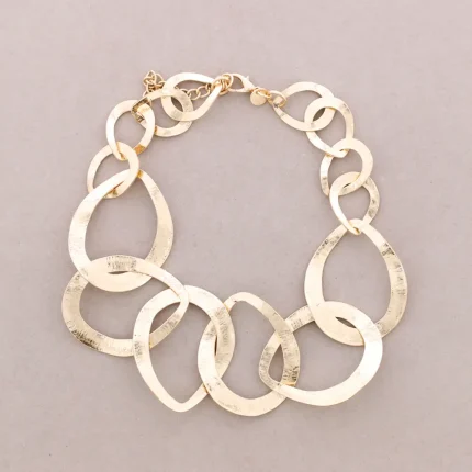 Colar de Argolas Metal